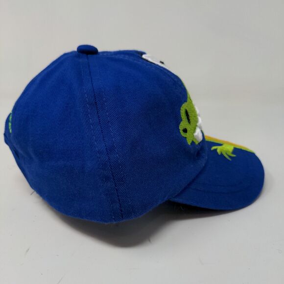 Kid Tees Stephen Joseph Boy's Hat Stretchy Blue Size Kid Embroidered Dinosaur - Picture 4 of 7